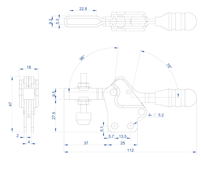 Cam kẹp GH-20751-B