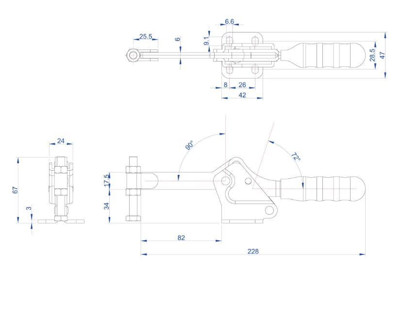 Cam kẹp GH-22502-A