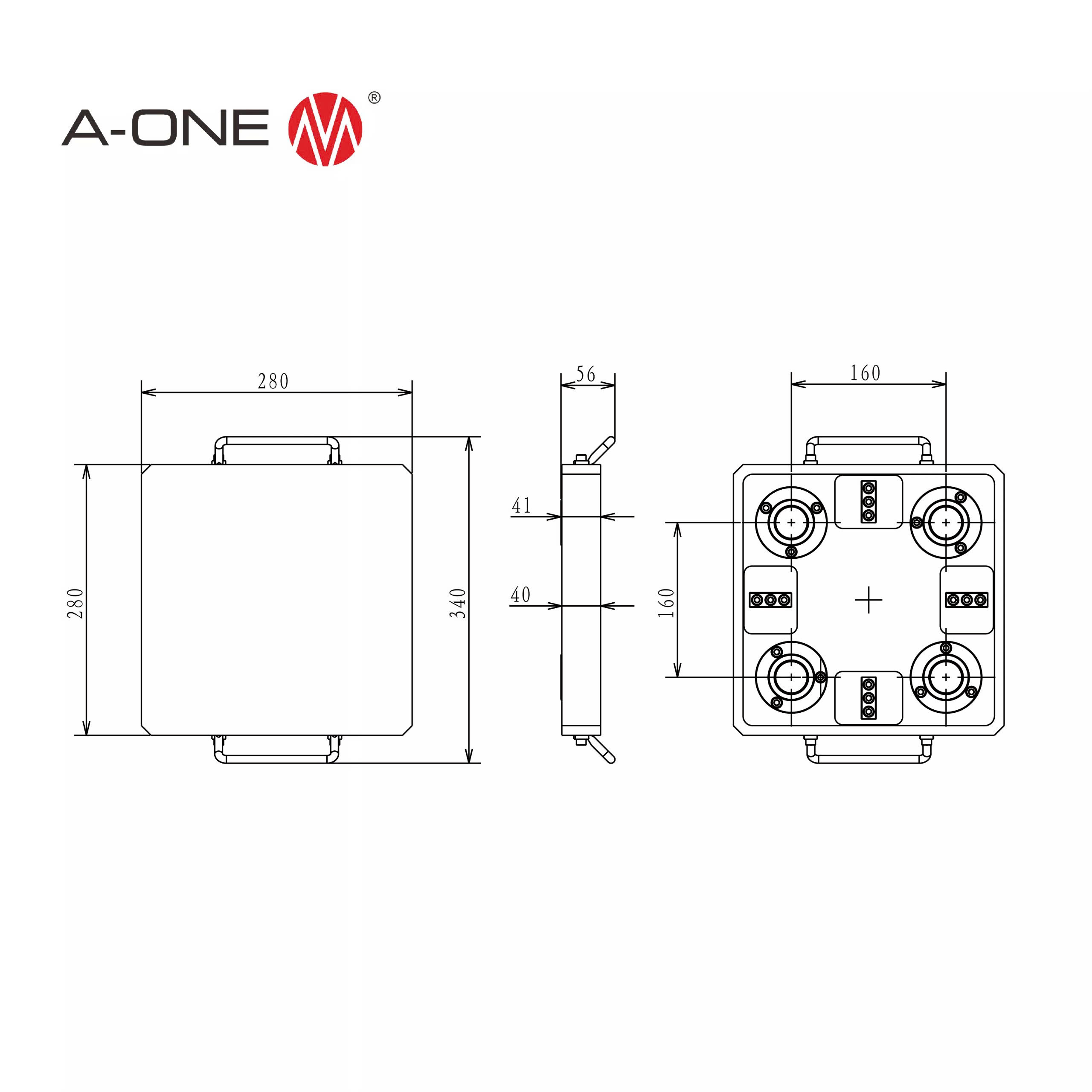 Pallet nhôm 280×280mm A-one 3A-110097
