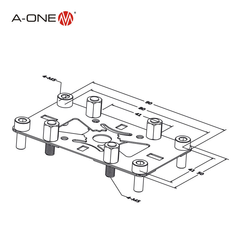 Plate định tâm 50×90 A-ONE 3A-400079 | 50*90mm centering plate
