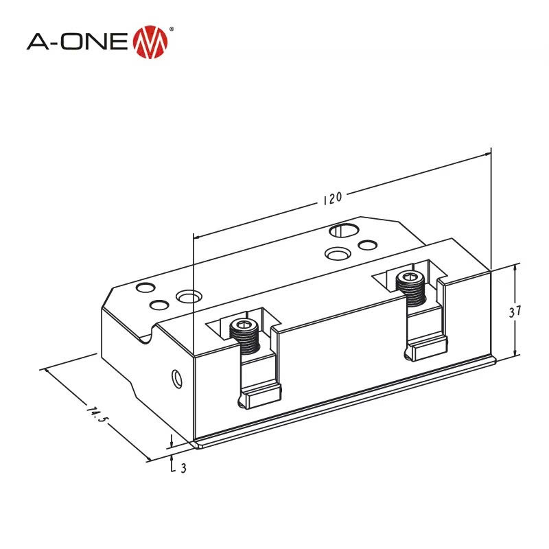 Ê tô PalletSet W 40mm A-one 3A-200041 | Vise PalletSet W 40mm