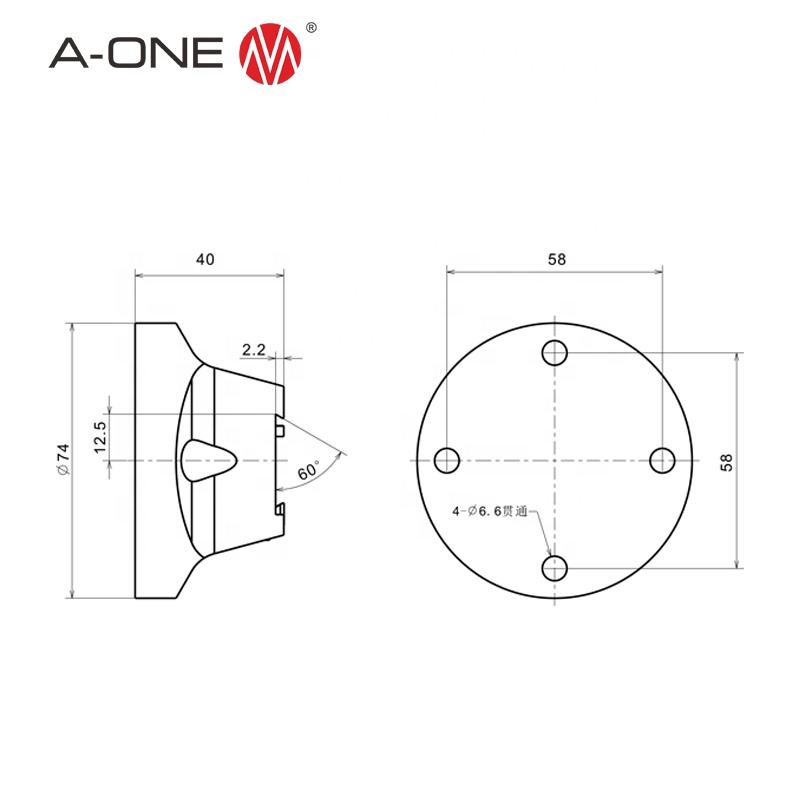 Đầu kẹp dạng nêm Φ74 A-ONE 3A-110089 | Dovetail Collet Φ74