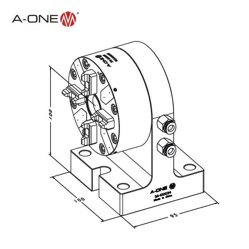 Đầu kẹp tự động ngang 3A-100034 | Single auto chuck-horizontal