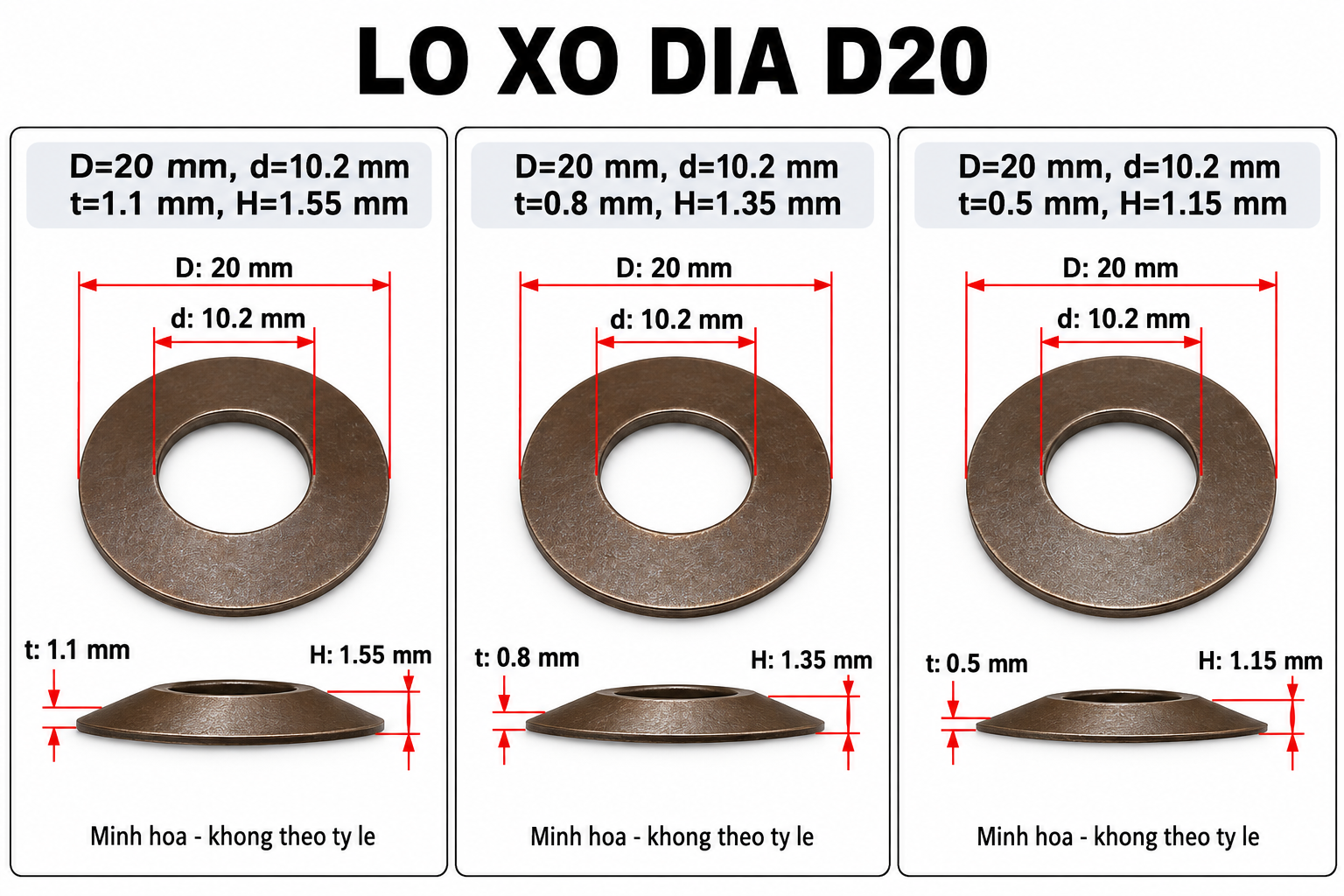 Lò xo đĩa D20