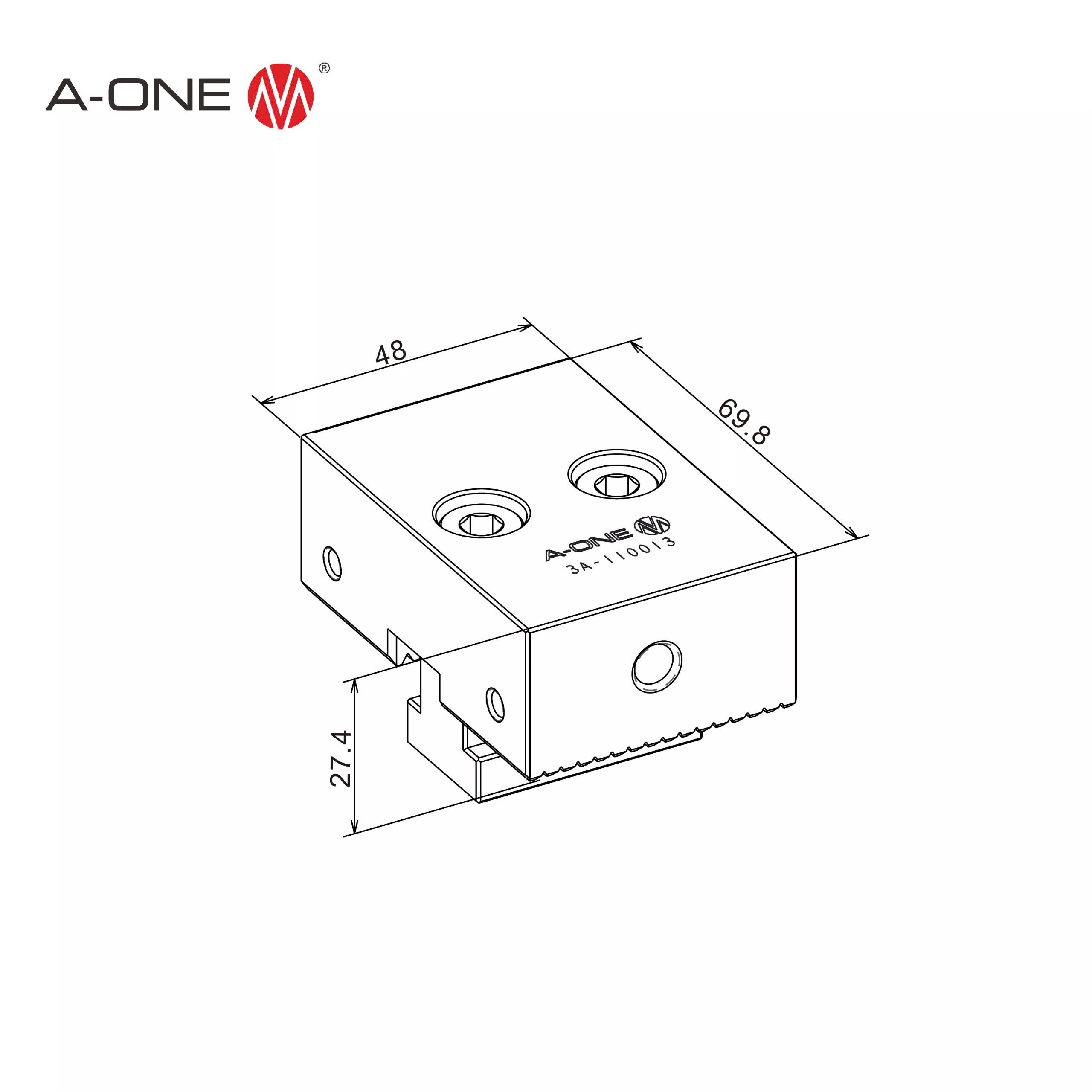 Khối kẹp (Clamp Block F) A-ONE 3A-110013