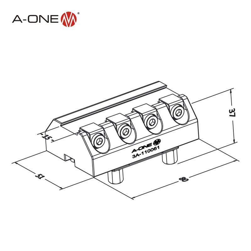 Đầu kẹp dạng nêm U15 A-ONE 3A-110061 | Dovetail collet U15