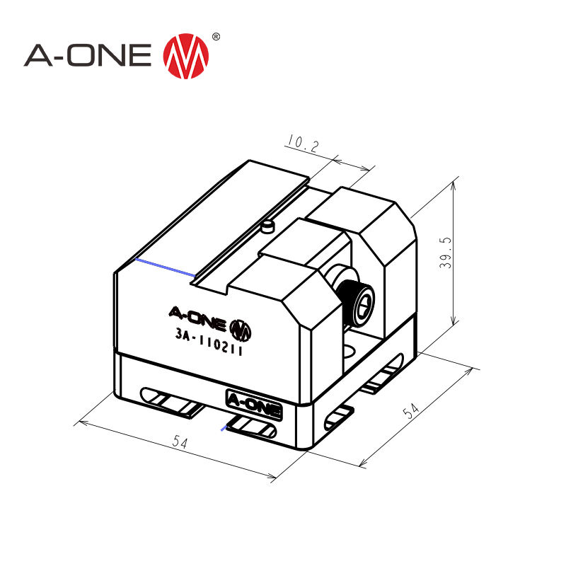 Bộ kẹp phôi dạng nêm R12 A-ONE 3A-110211 | Dovetail collet R12