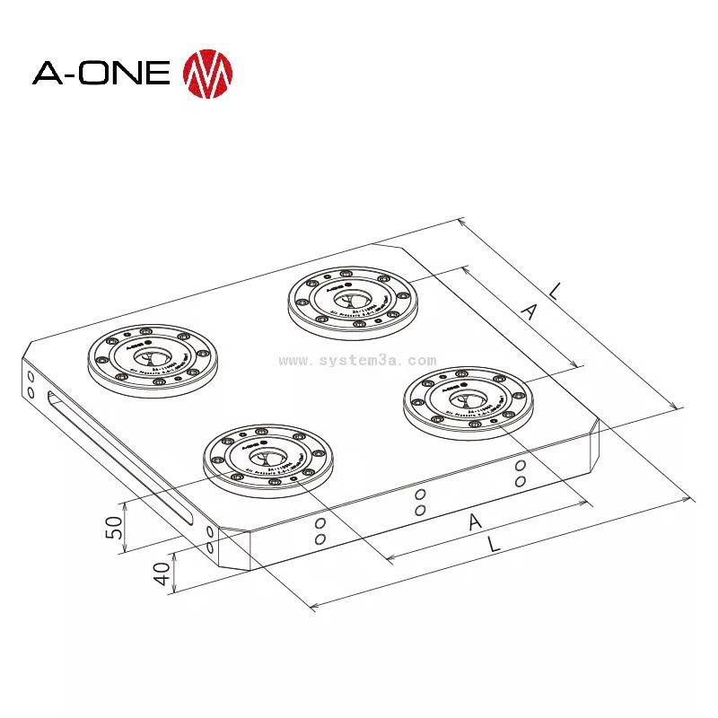 Đế định vị nhanh A-ONE 3A-110007 / 3A-110034