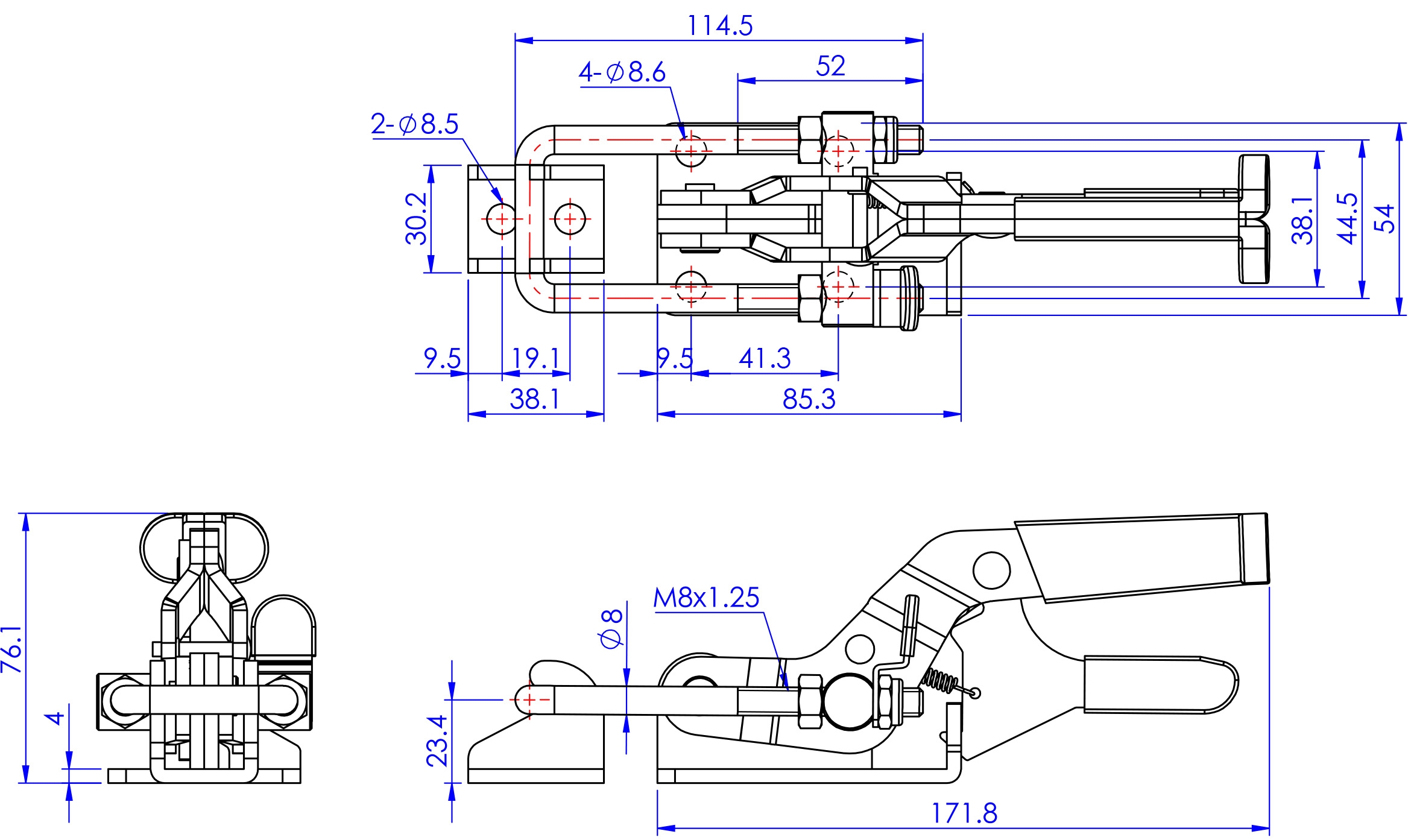 Cam kẹp GH-40341-RSS Latch Toggle Clamp