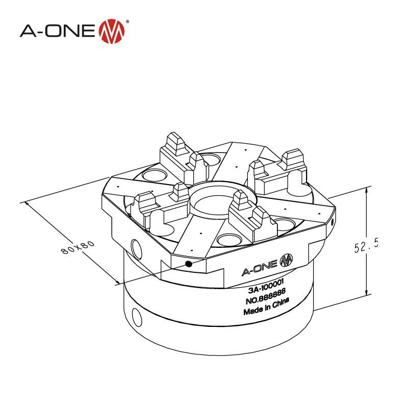 Chụp kẹp nhanh 80 A-ONE 3A-100001 | Quick chuck 80