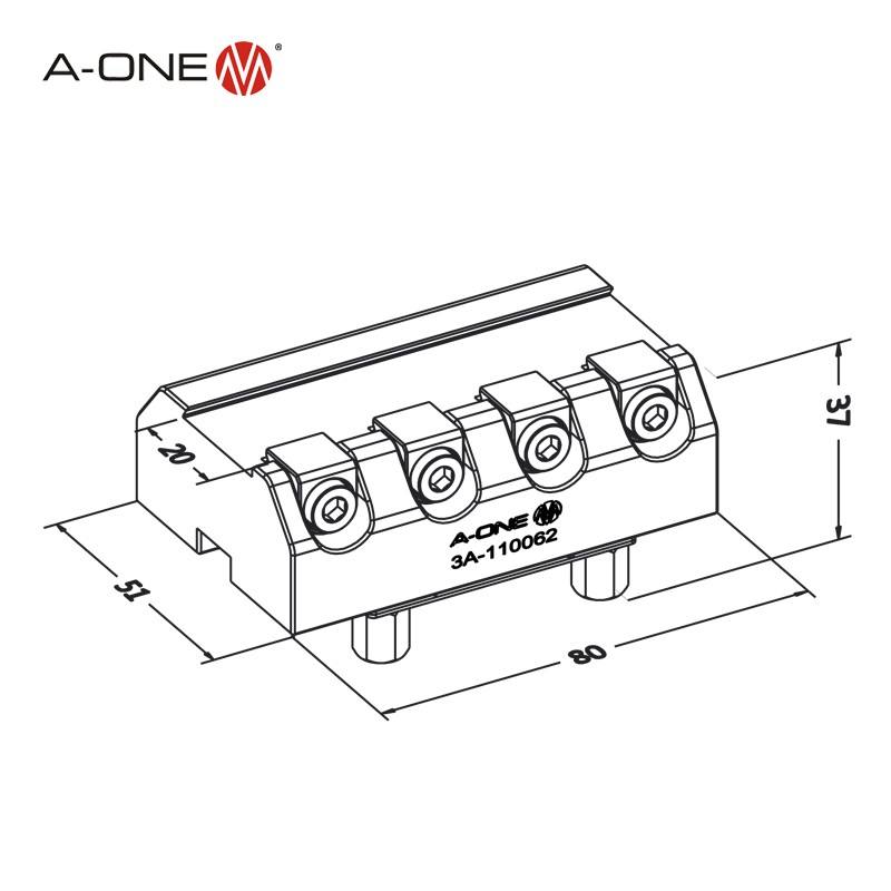 Đầu kẹp dạng nêm U25 A-ONE 3A-110062 | Dovetail collet