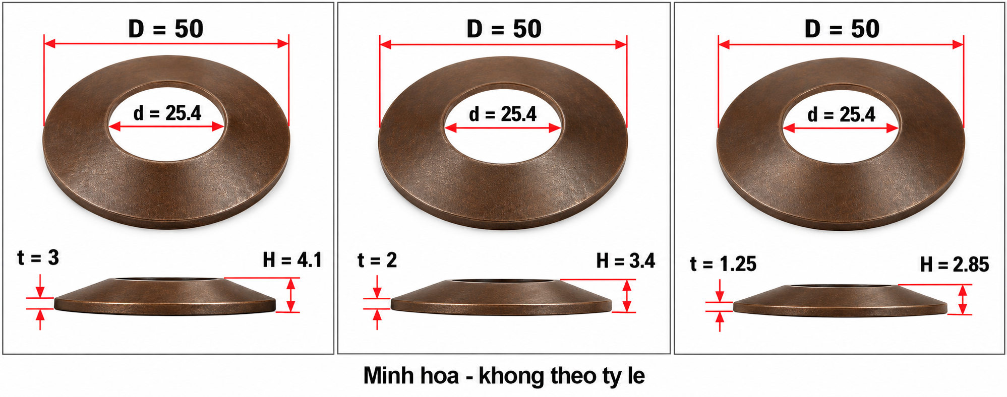 Lò xo đĩa D50