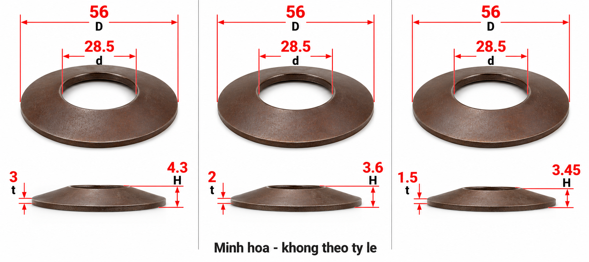 Lò xo đĩa D56