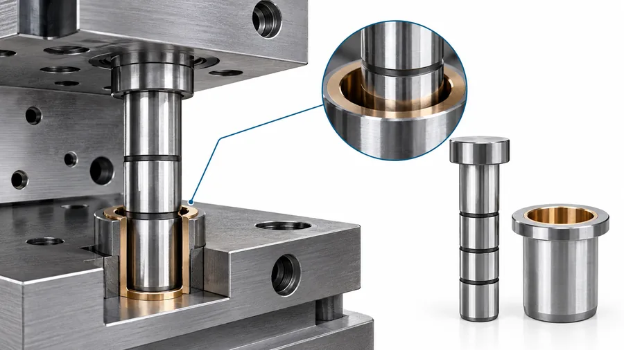 Cấu tạo cặp Guide Pin và Guide Bush dùng trong khuôn ép nhựa