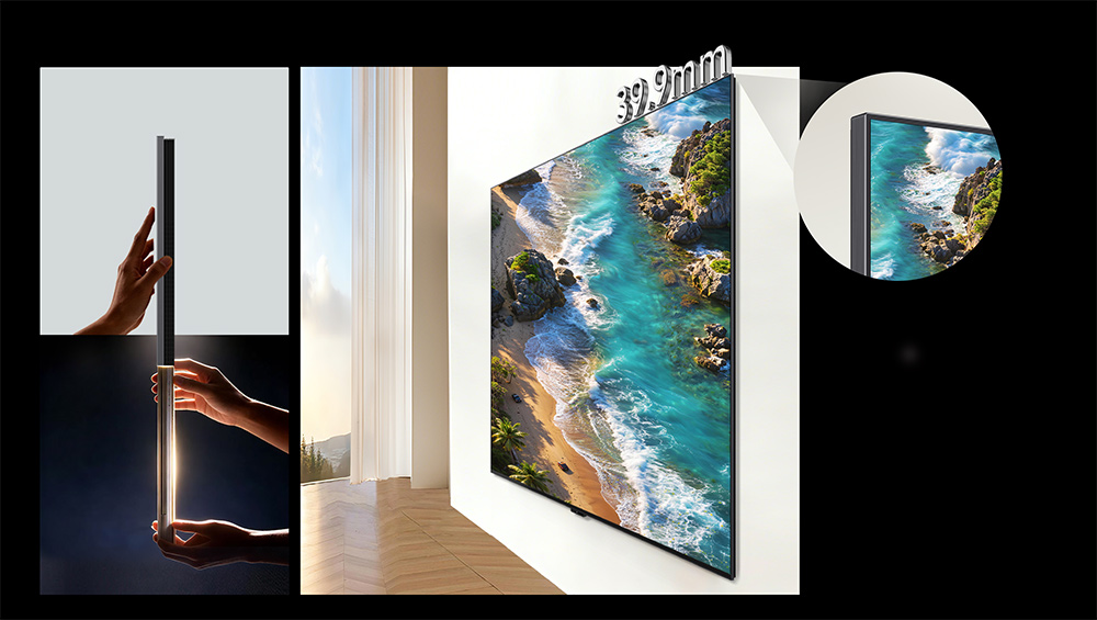 Thiết kế siêu mỏng – Ôm sát tường