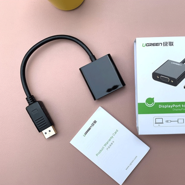 Cáp Chuyển DisplayPort Sang VGA UGREEN 20415 Full HD 1080P | Phú Quốc
