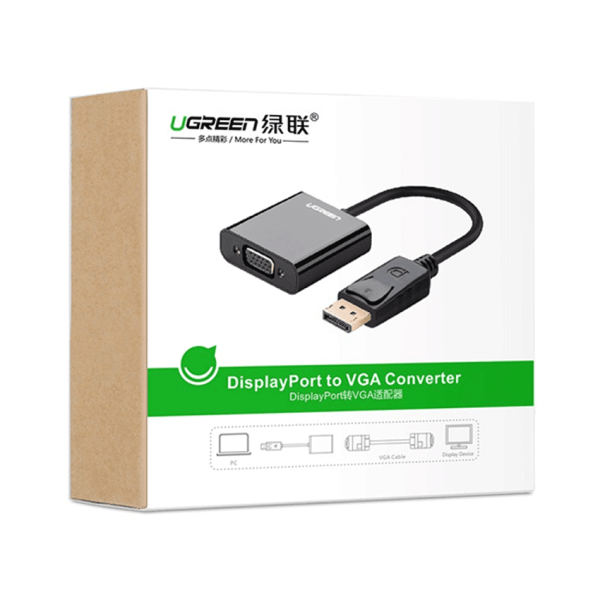 Cáp Chuyển DisplayPort Sang VGA UGREEN 20415 Full HD 1080P | Phú Quốc