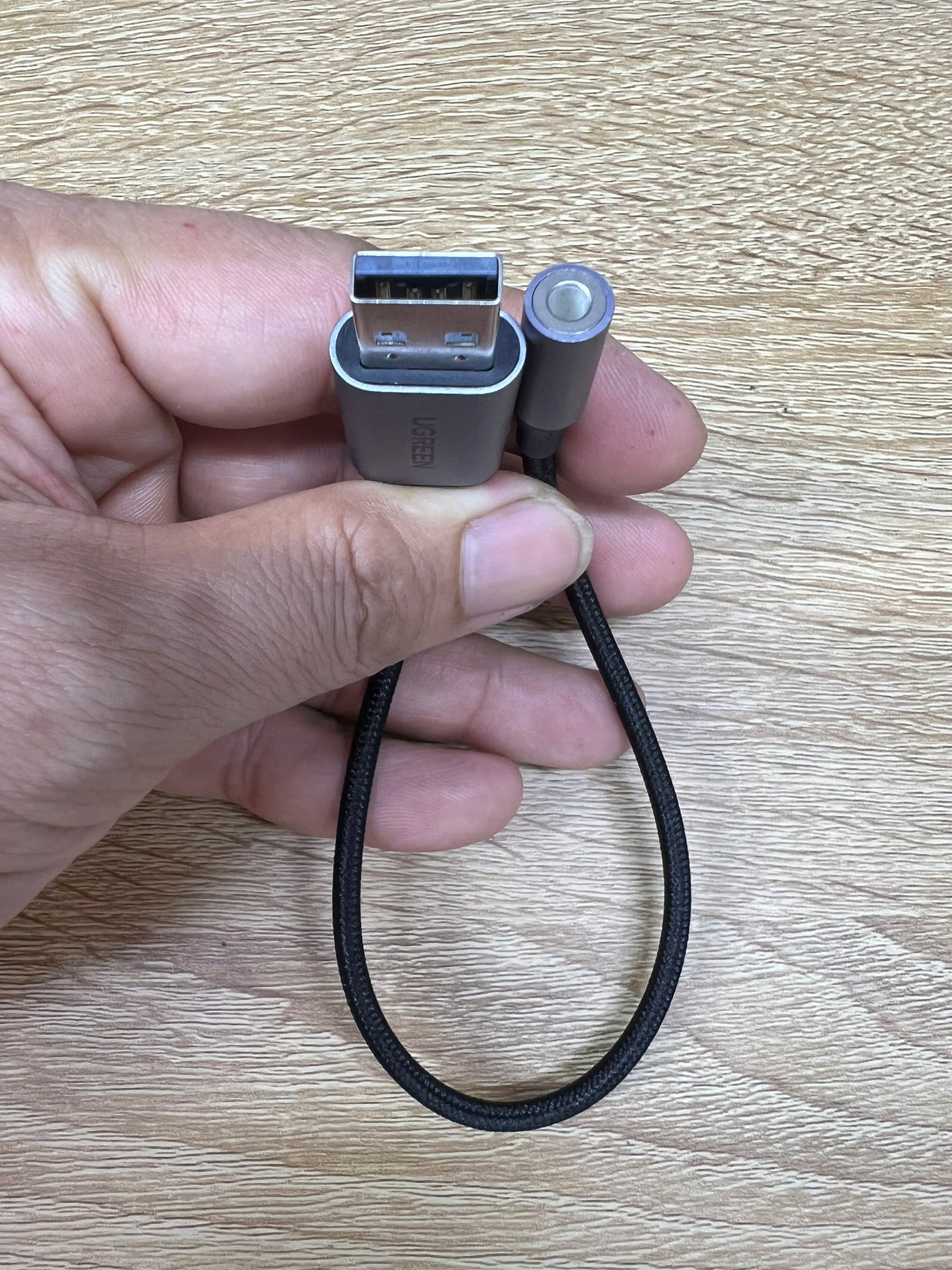 Cáp Chuyển USB 2.0 Sang 3.5mm UGREEN 30757 Mic + Loa | Phú Quốc