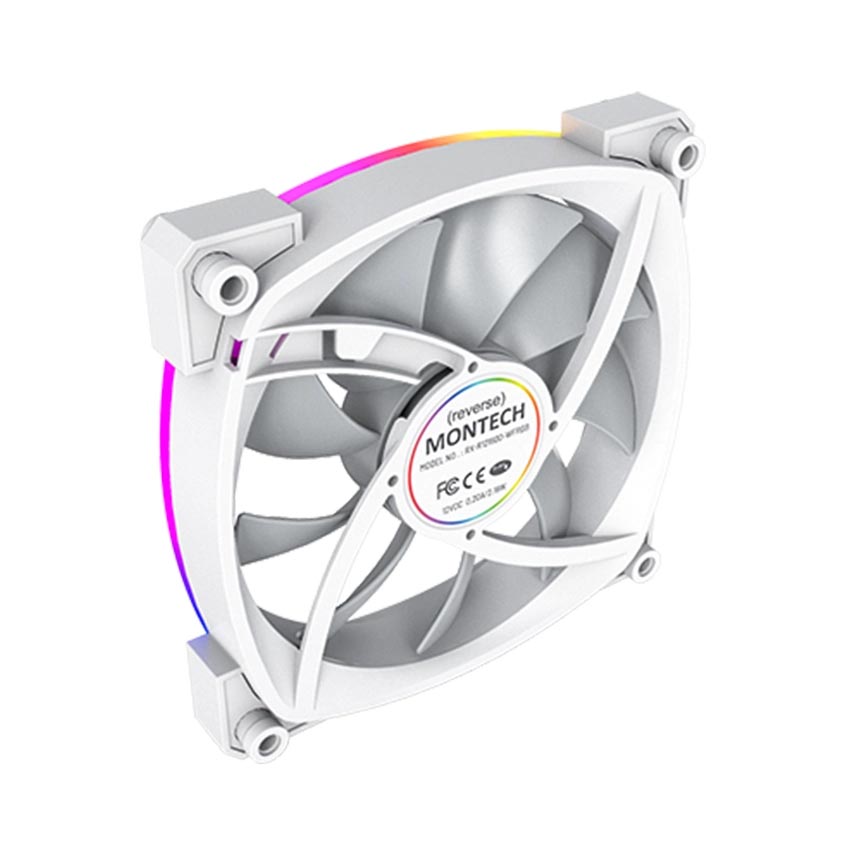 Fan Case Tản Nhiệt MONTECH RX 120 PWM WHITE (Màu Trắng/Quạt Hút)