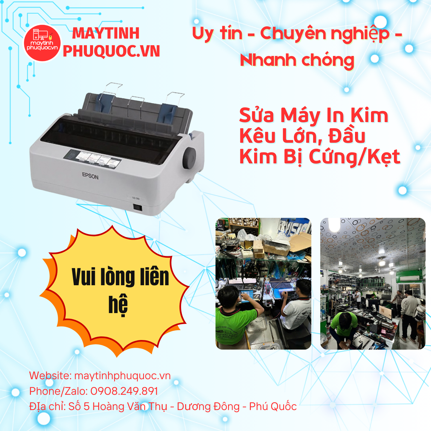 Sửa Máy In Kim Kêu Lớn, Đầu Kim Bị Cứng/Kẹt – Dịch Vụ Sửa Chữa Phú Quốc | Máy Tính Phú Quốc | Vi Tính Hải Đăng