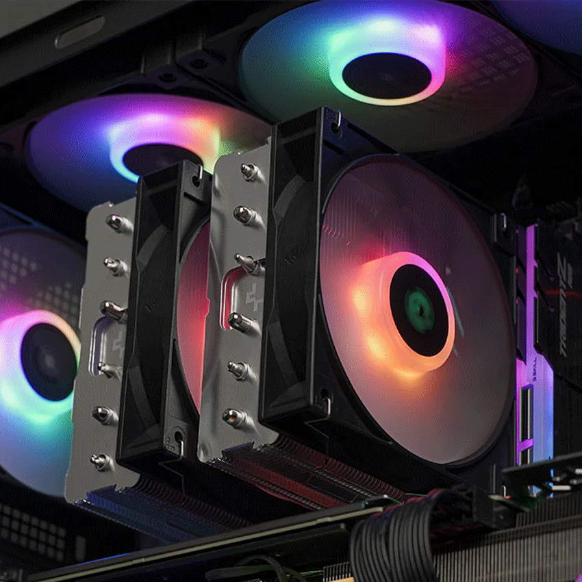 Tản nhiệt khí DEEPCOOL AG620 ARGB Dual Tower - Black