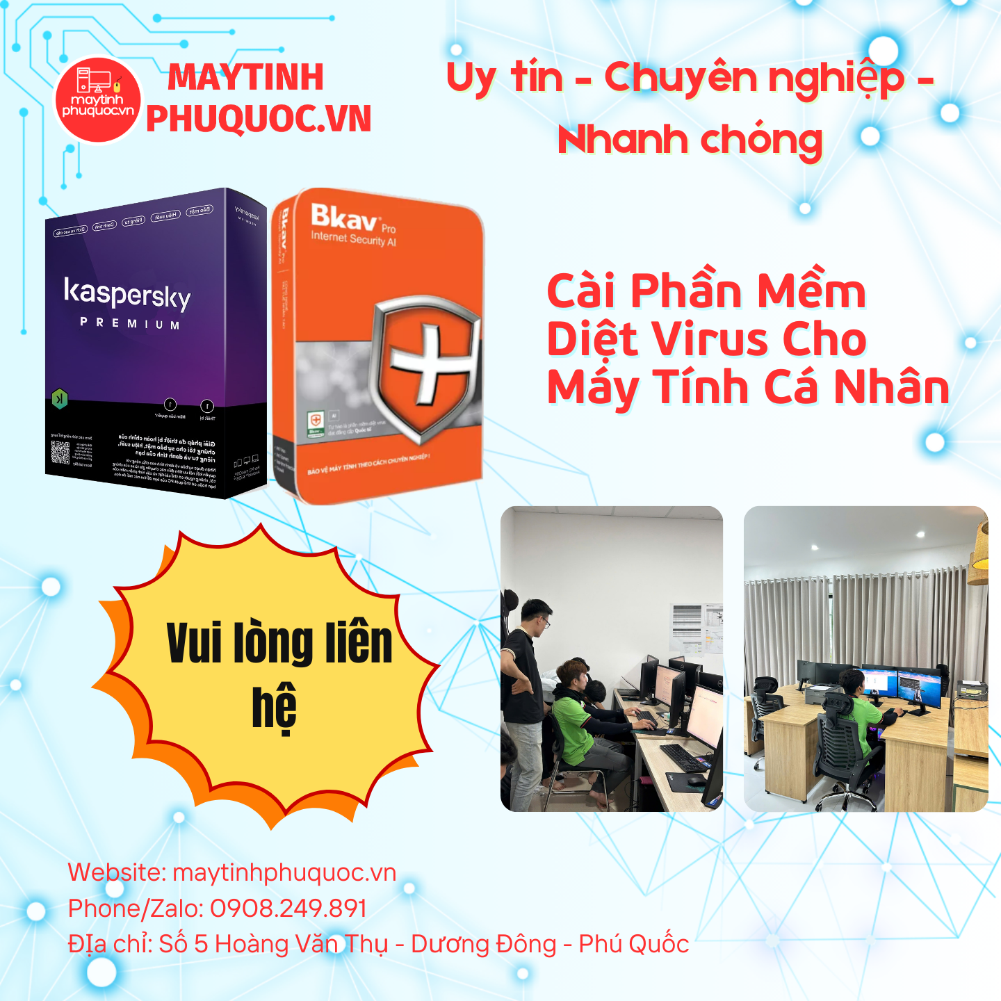 Kiểm Tra & Cài Diệt Virus Cho Máy Chạy Chậm – Dịch Vụ Hỗ Trợ Cài Đặt Phú Quốc | Máy Tính Phú Quốc | Vi Tính Hải Đăng