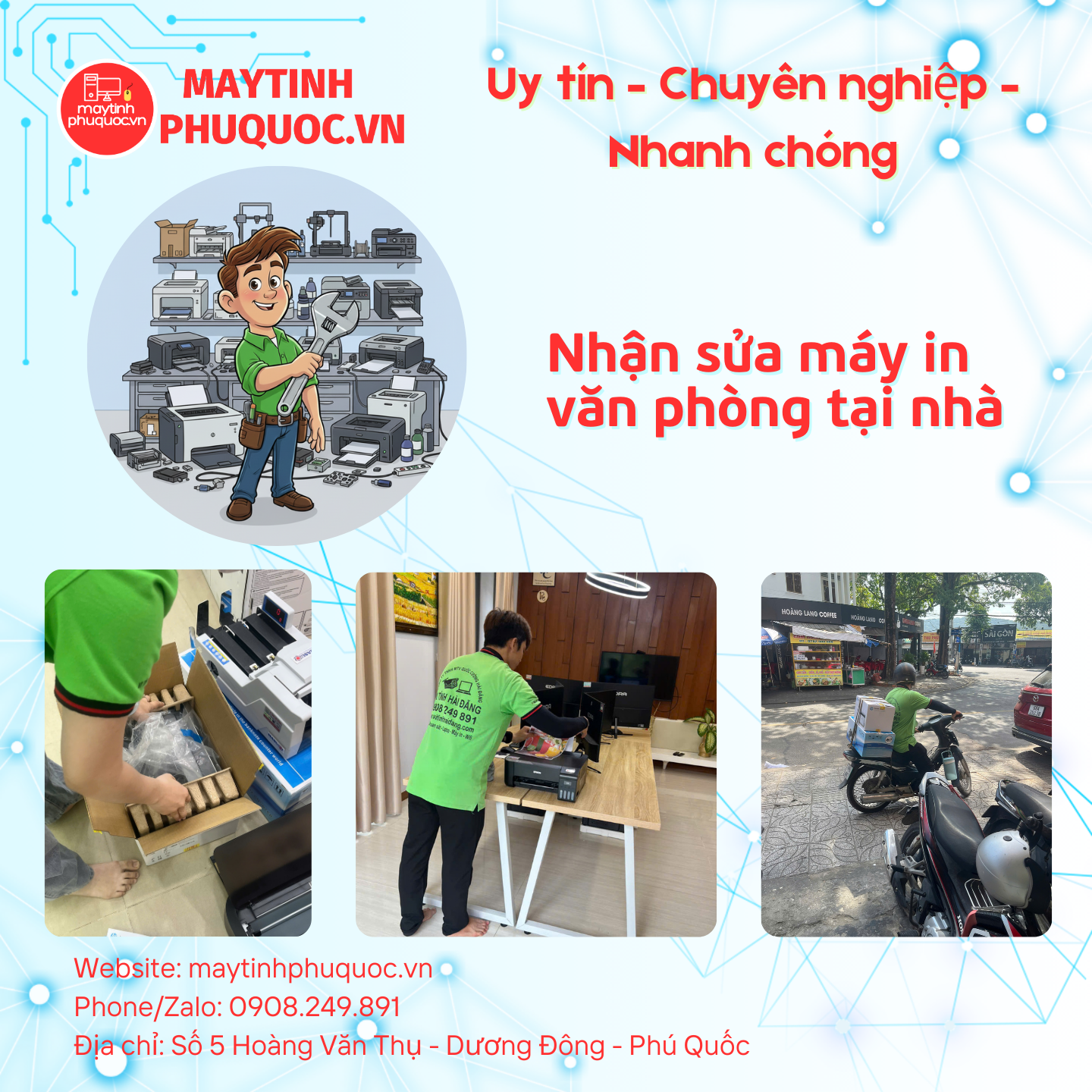 Nhận sửa máy in văn phòng tại nhà – Dịch Vụ Sửa Giao Nhận Tận Nơi Phú Quốc | Máy Tính Phú Quốc | Vi Tính Hải Đăng