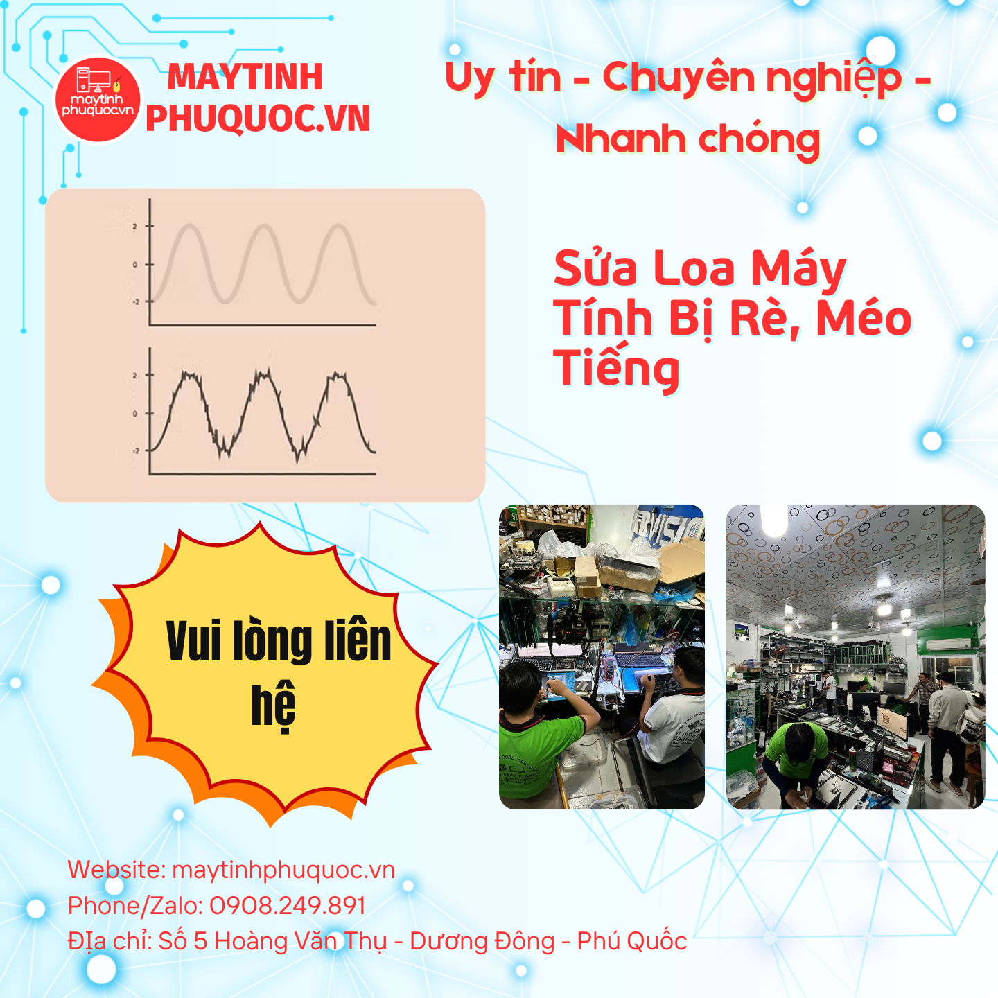 Sửa Loa Máy Tính Bị Rè, Méo Tiếng – Dịch Vụ Sửa Chữa PC Phú Quốc | Máy Tính Phú Quốc | Vi Tính Hải Đăng