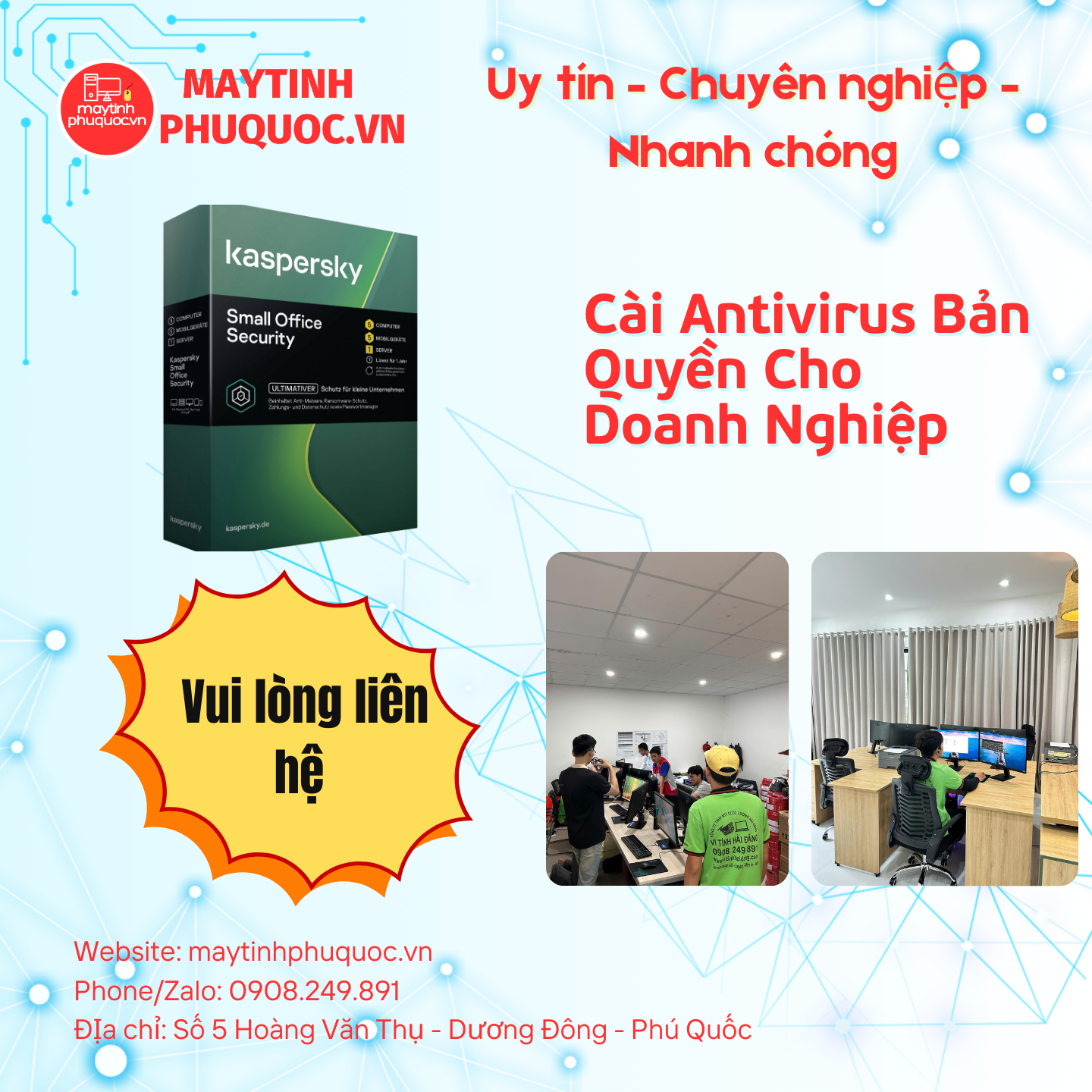 Cài Antivirus Bản Quyền Cho Doanh Nghiệp – Dịch Vụ Hỗ Trợ Cài Đặt Phú Quốc | Máy Tính Phú Quốc | Vi Tính Hải Đăng