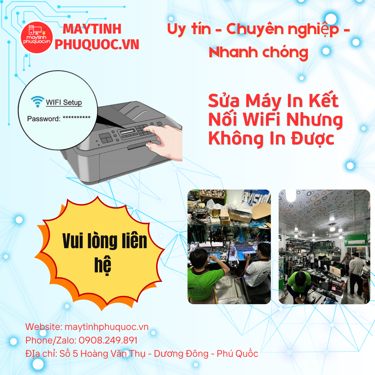 Máy In Kết Nối WiFi Nhưng Không In Được – Dịch Vụ Sửa Chữa Phú Quốc | Máy Tính Phú Quốc | Vi Tính Hải Đăng