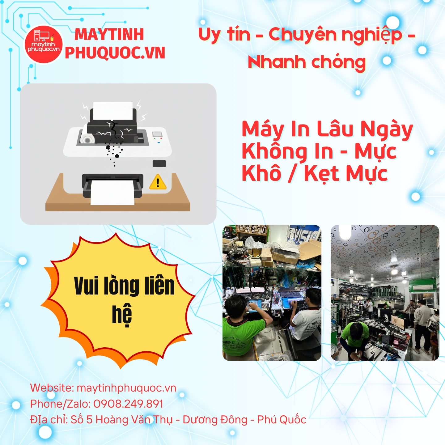 Máy In Lâu Ngày Không In - Mực Khô / Kẹt Mực – Dịch Vụ Sửa Chữa Phú Quốc | Máy Tính Phú Quốc | Vi Tính Hải Đăng