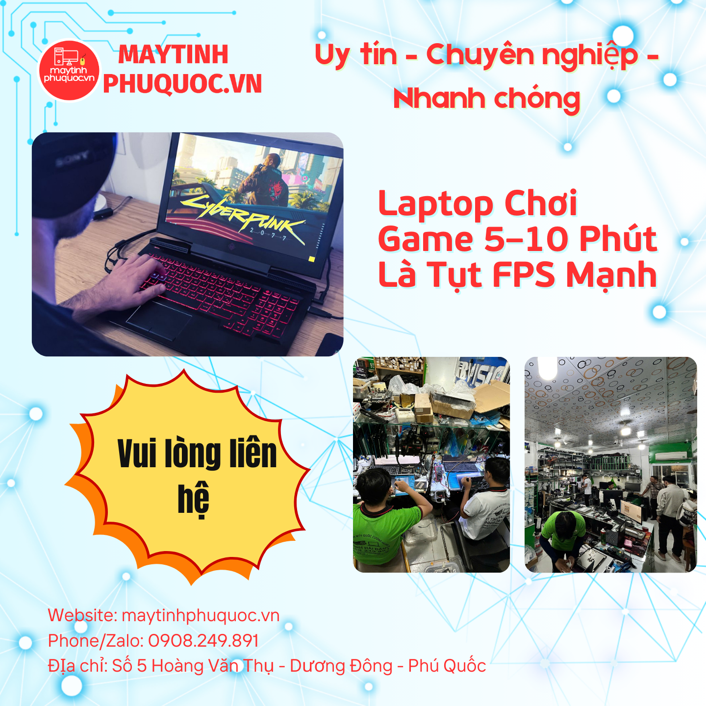 Laptop Chơi Game 5–10 Phút Là Tụt FPS Mạnh – Dịch Vụ Sửa Chữa Phú Quốc | Máy Tính Phú Quốc | Vi Tính Hải Đăng