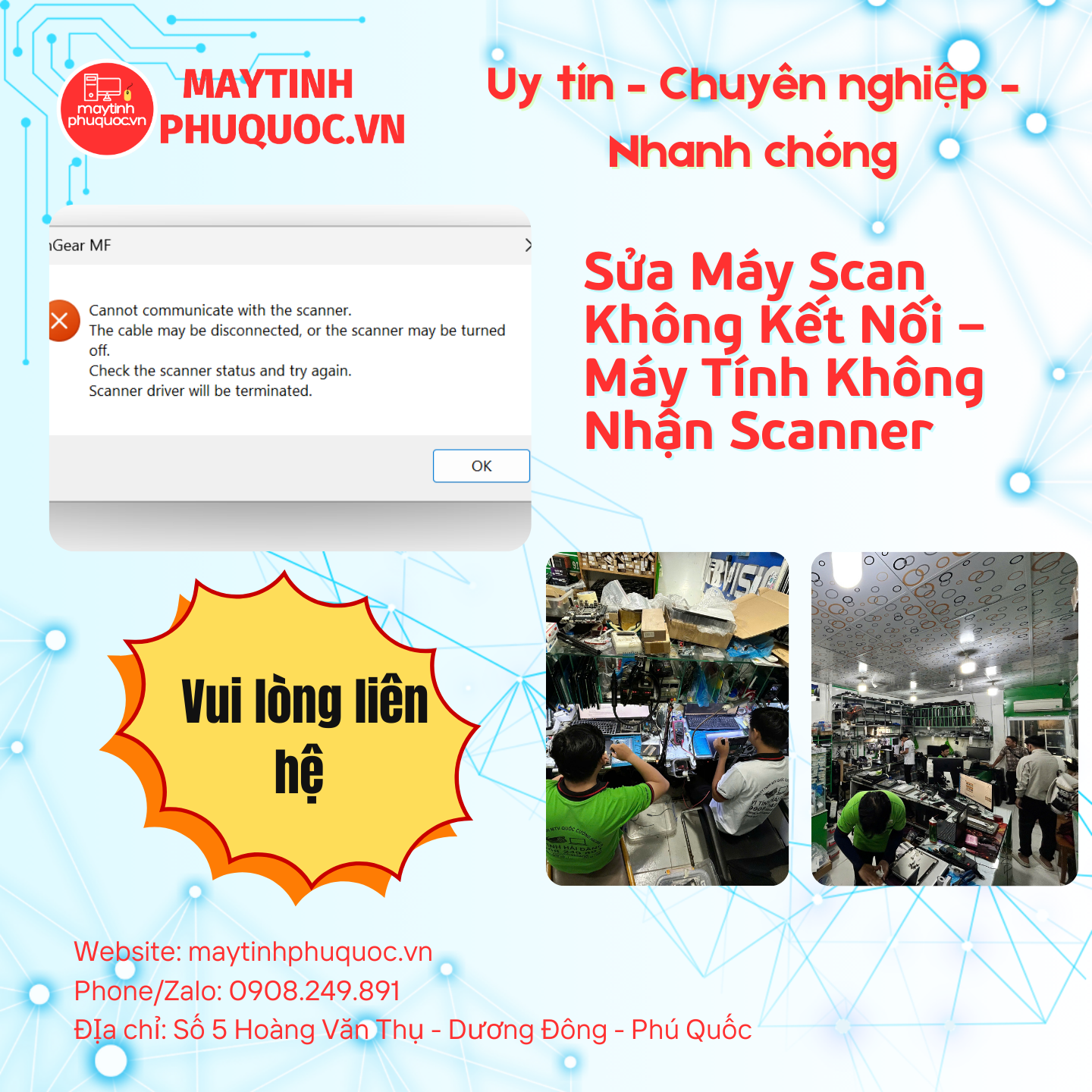 Sửa Máy Scan Không Kết Nối – Máy Tính Không Nhận Scanner – Dịch Vụ Sửa Chữa Phú Quốc | Máy Tính Phú Quốc | Vi Tính Hải Đăng