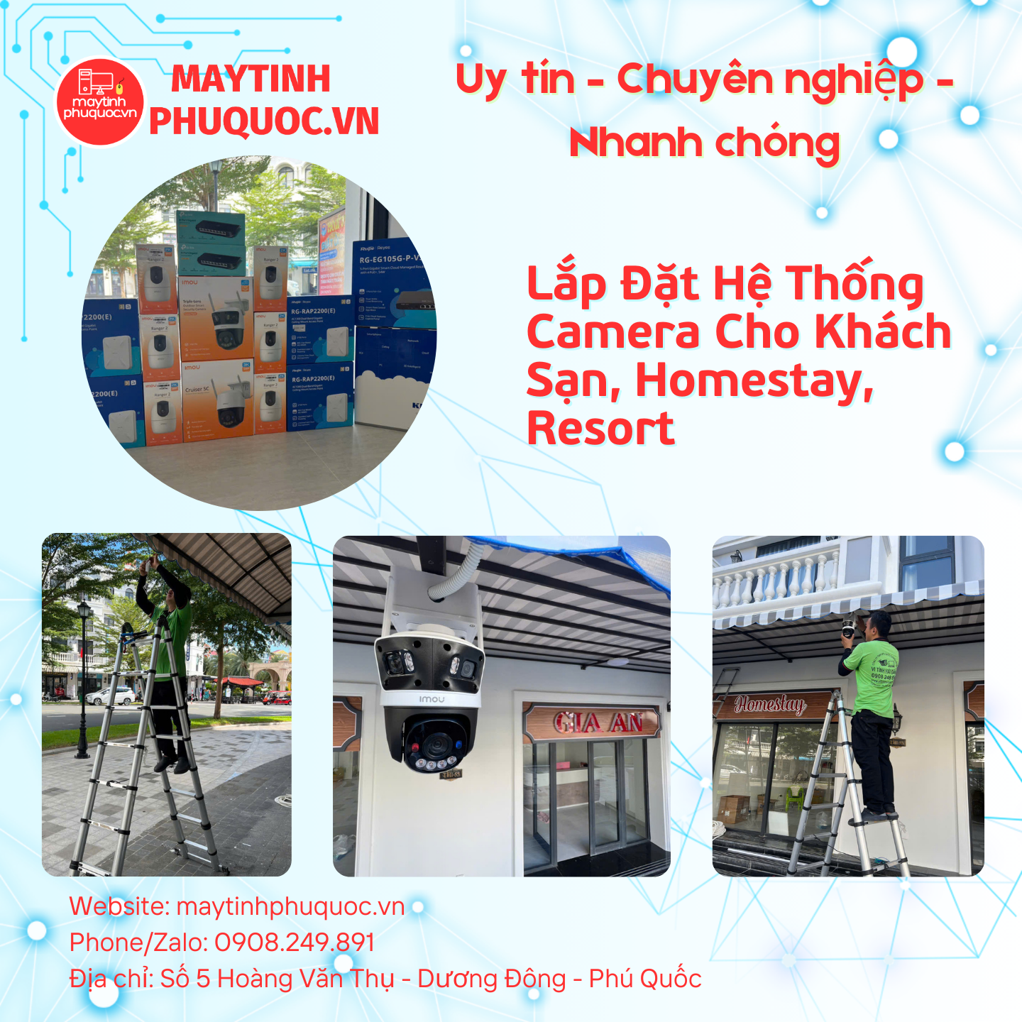Lắp Đặt Hệ Thống Camera Cho Khách Sạn, Homestay, Resort – Dịch Vụ Lắp Đặt Camera Phú Quốc | Máy Tính Phú Quốc | Vi Tính Hải Đăng