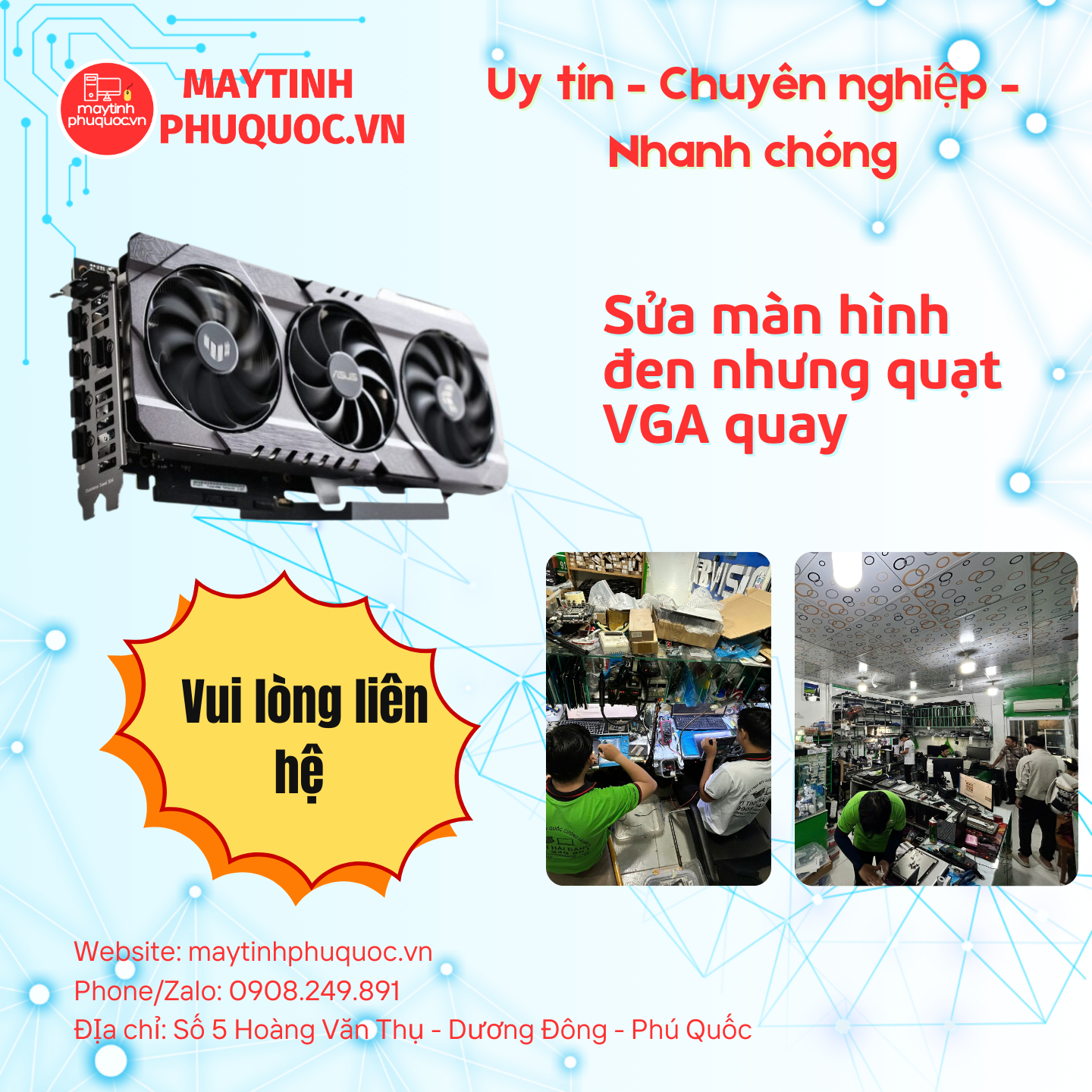 Màn Hình Đen Nhưng Quạt VGA Quay – Dịch Vụ Sửa Chữa PC Phú Quốc | Máy Tính Phú Quốc | Vi Tính Hải Đăng
