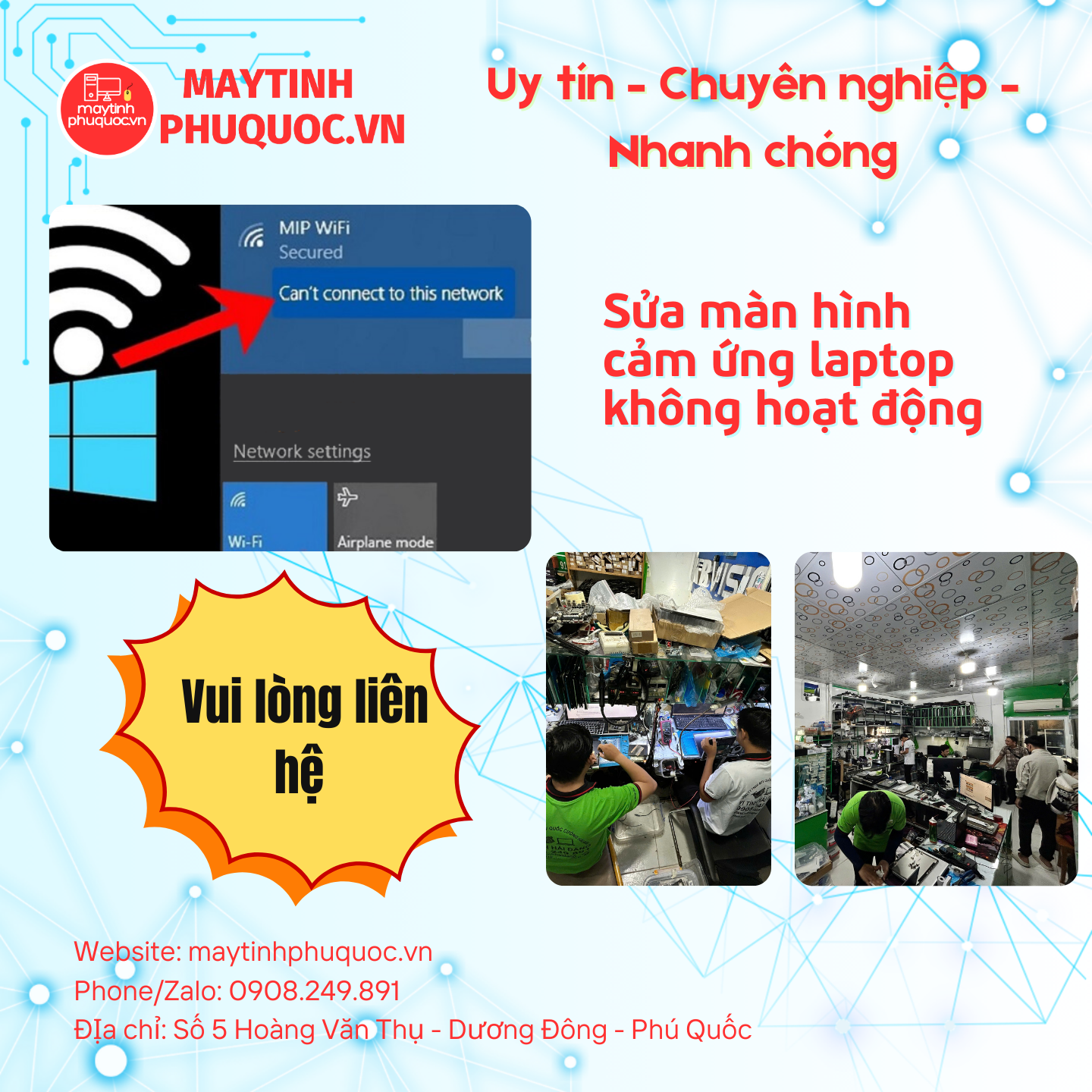 Laptop Không Bắt Được Wi-Fi – Dịch Vụ Sửa Chữa Laptop Phú Quốc | Máy Tính Phú Quốc | Vi Tính Hải Đăng