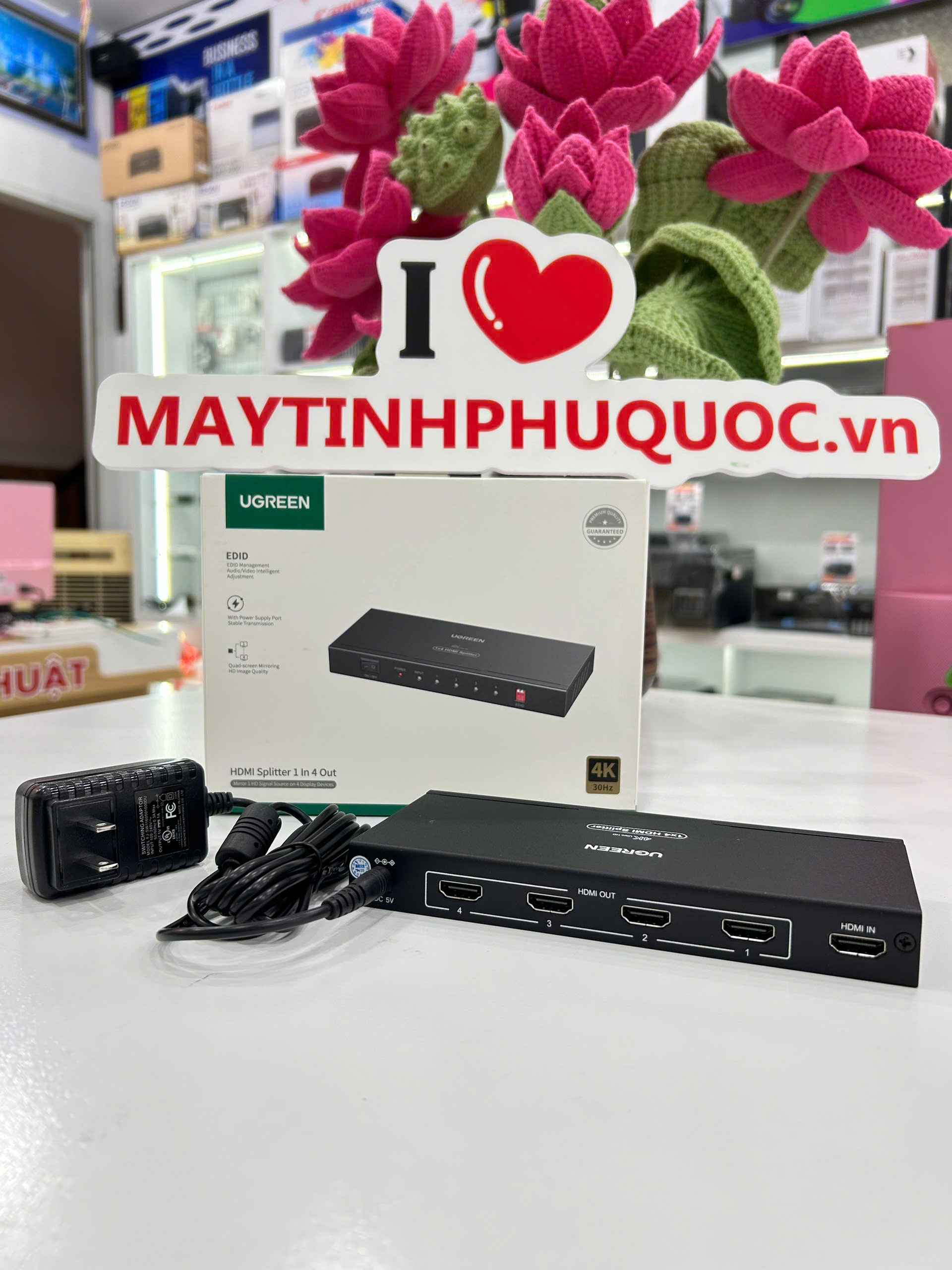 Bộ chia HDMI 1-4 Ugreen 40202