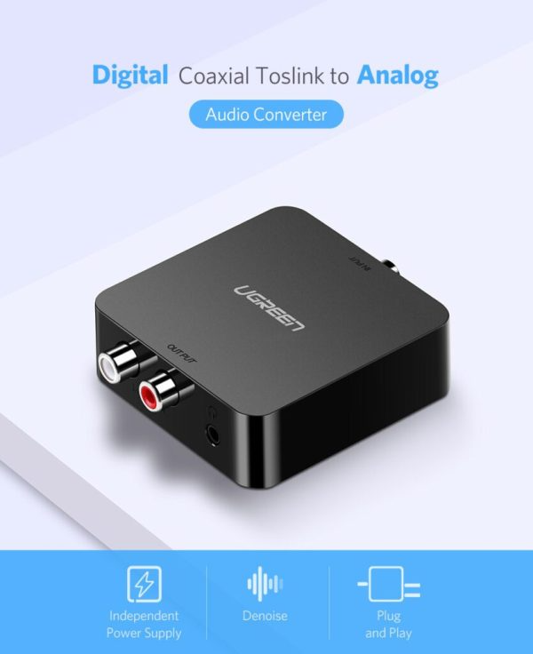 Bộ chuyển audio quang Coaxial sang AV RCA Ugreen 30523