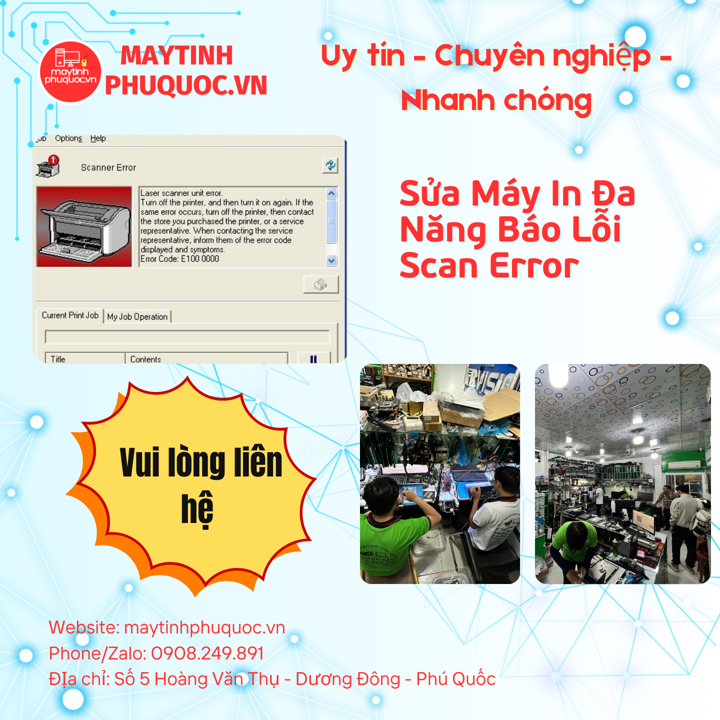 Sửa Máy In Đa Năng Báo Lỗi Scan Error – Dịch Vụ Sửa Chữa Phú Quốc | Máy Tính Phú Quốc | Vi Tính Hải Đăng