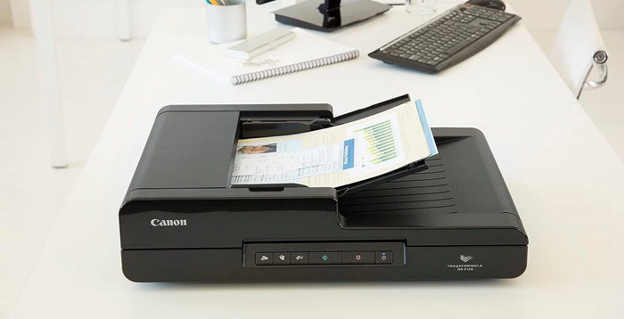 Máy scan Canon DR-F120 – Máy quét tài liệu màu, hai mặt tự động