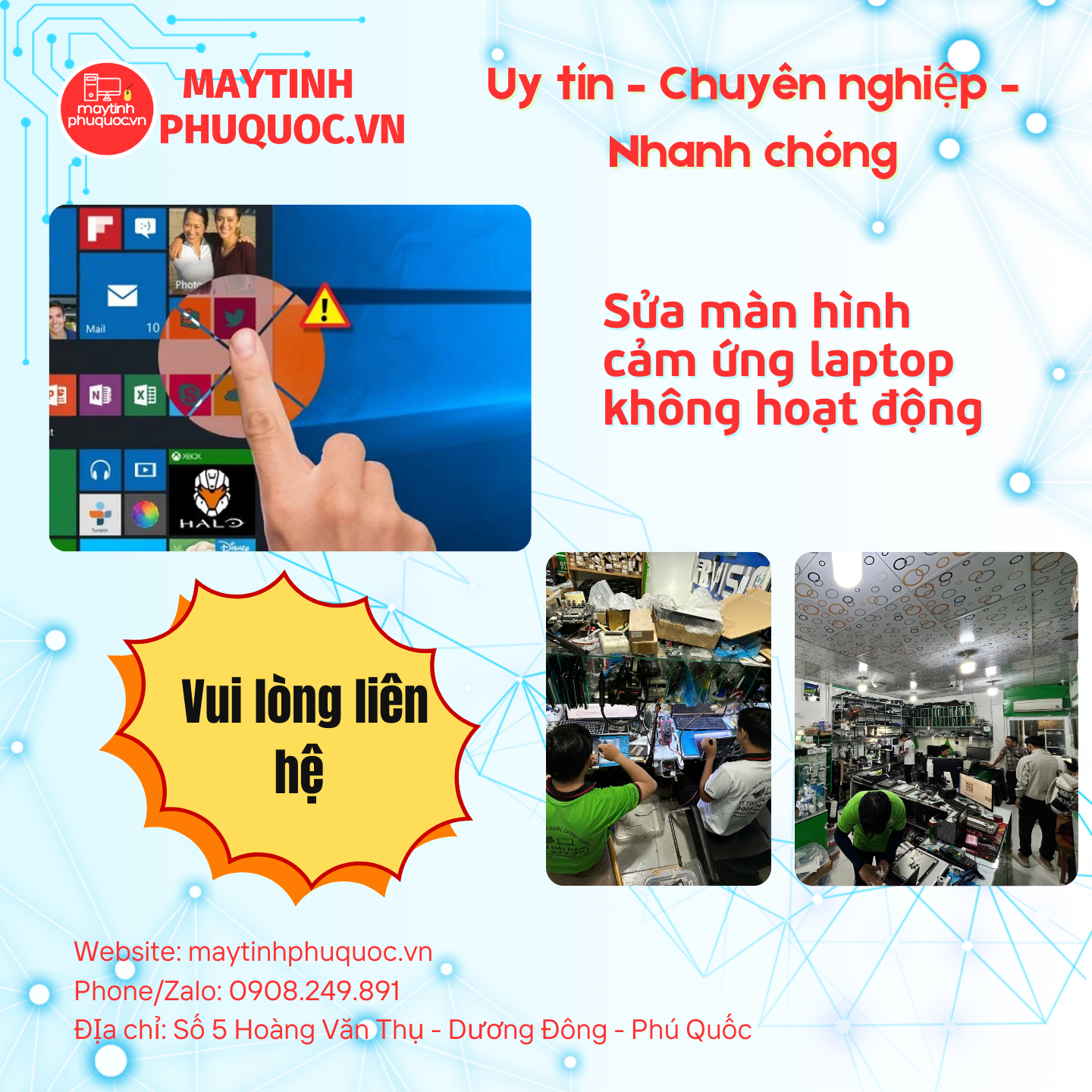 Màn Hình Cảm Ứng Laptop Không Hoạt Động – Dịch Vụ Sửa Chữa Laptop Phú Quốc | Máy Tính Phú Quốc | Vi Tính Hải Đăng