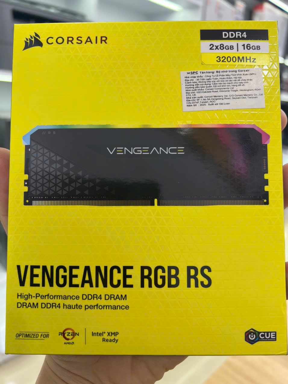 RAM PC Corsair Vengeance RGB RS 16GB DDR4 3200MHz (2x8GB)