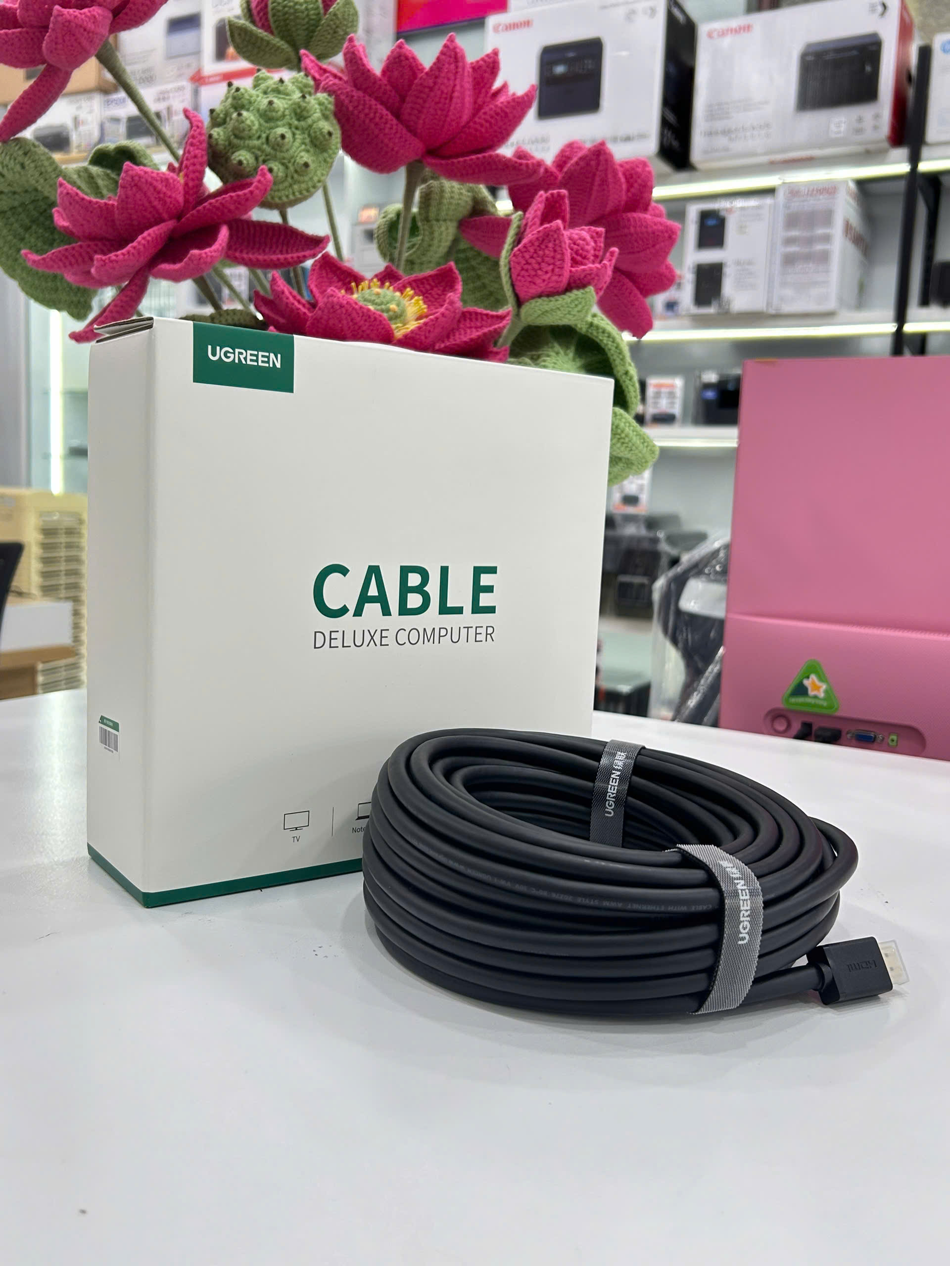 Dây HDMI UGREEN 15M 20M HD104 – Truyền Tín Hiệu Ổn Định, Hình Ảnh Sắc Nét