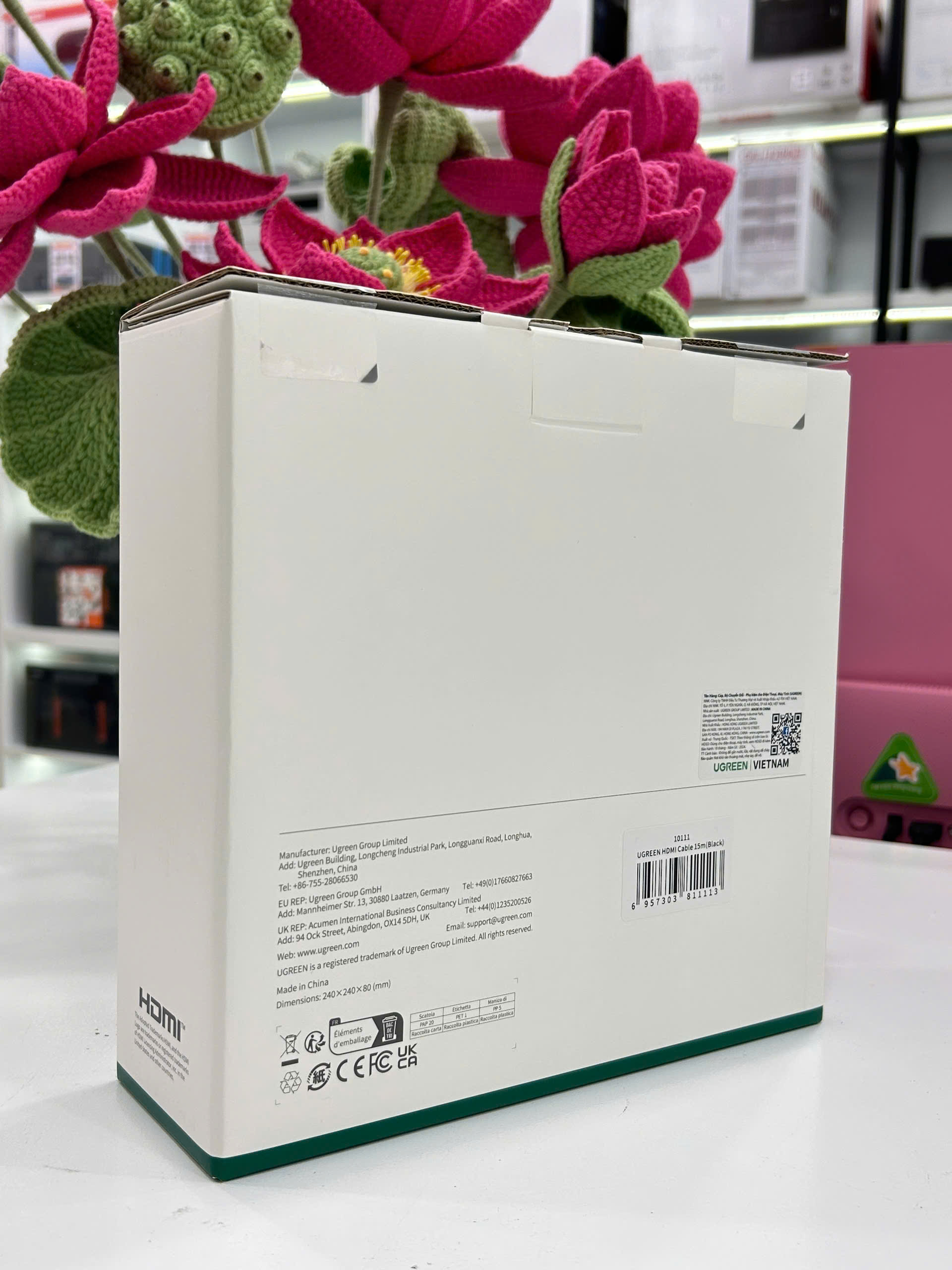 Dây HDMI UGREEN 15M 20M HD104 – Truyền Tín Hiệu Ổn Định, Hình Ảnh Sắc Nét