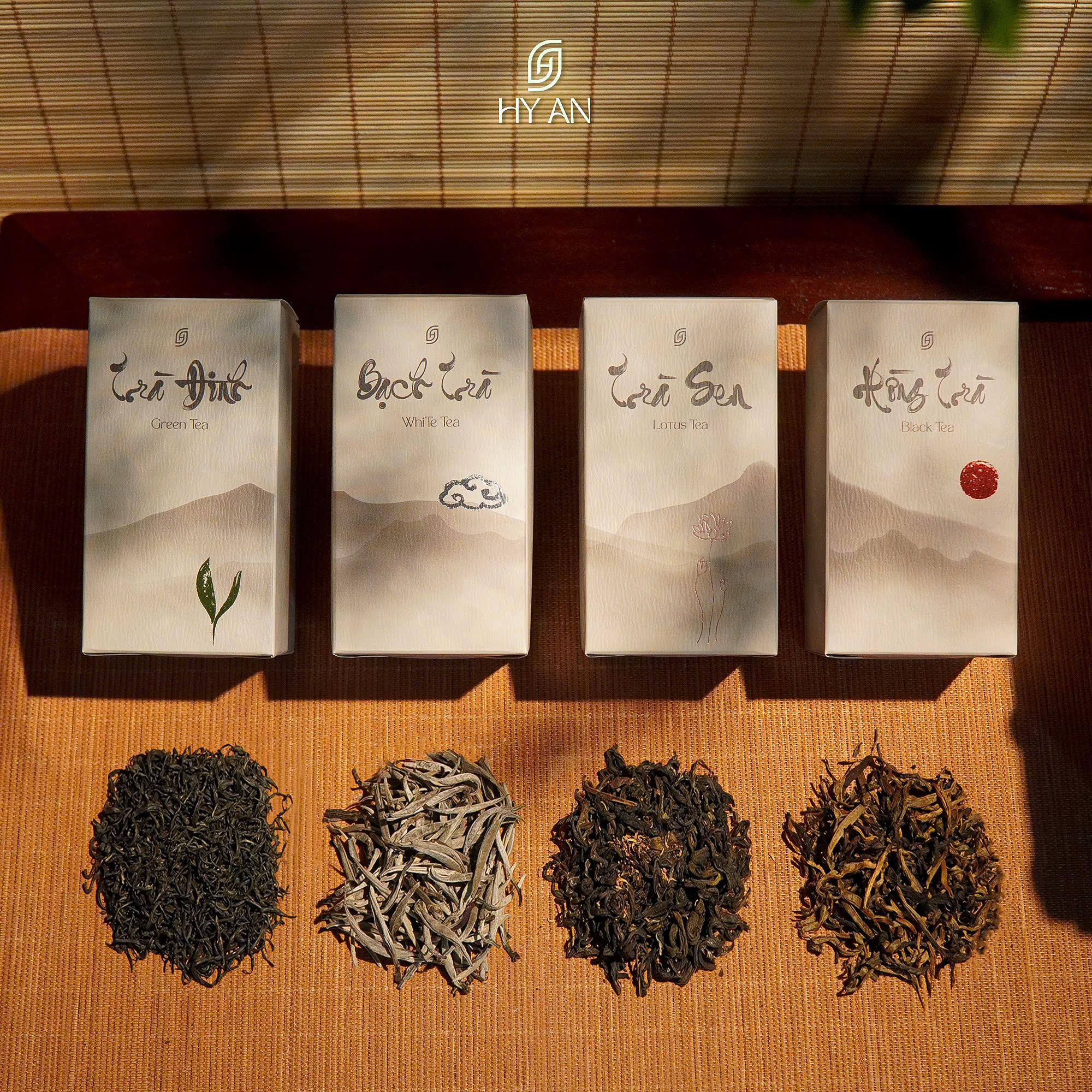 Hộp Tứ Đại Danh trà Việt Nam