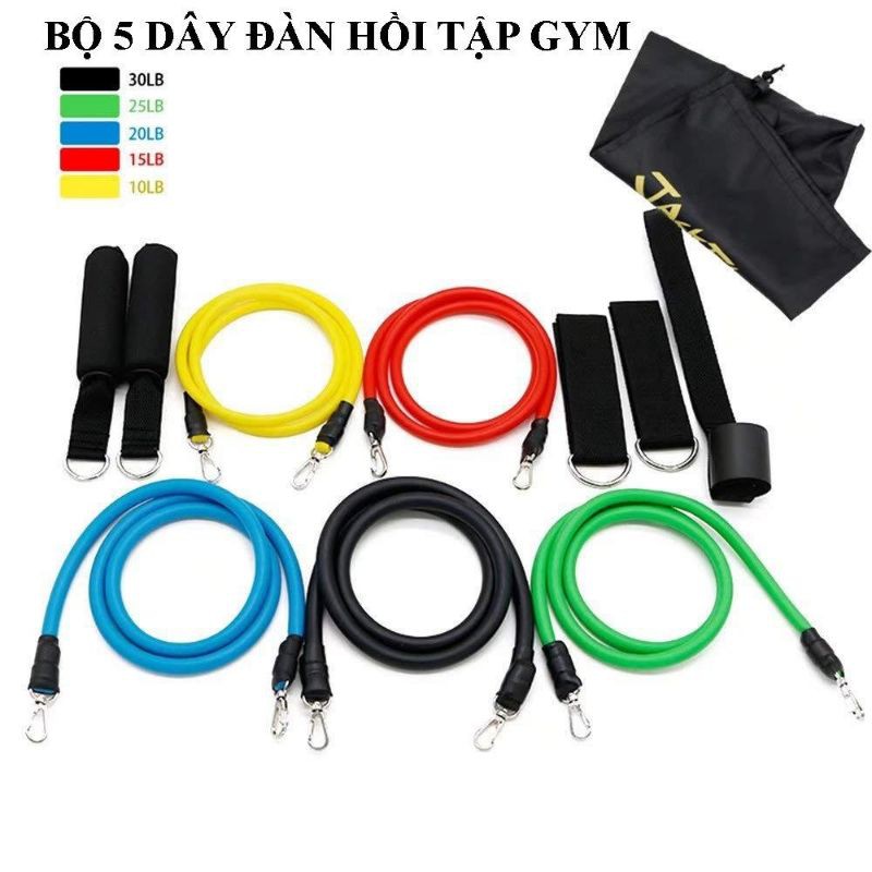 BỘ 5 DÂY NGŨ SẮC ĐÀN HỒI KHÁNG LỰC
