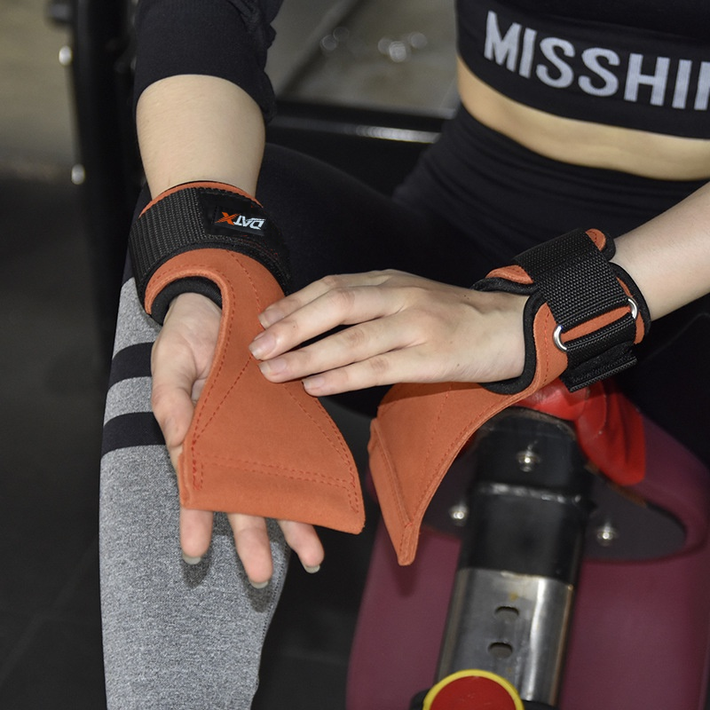 GĂNG TAY TẬP GYM - DÂY KÉO LƯNG DA BÒ DATX , DX161