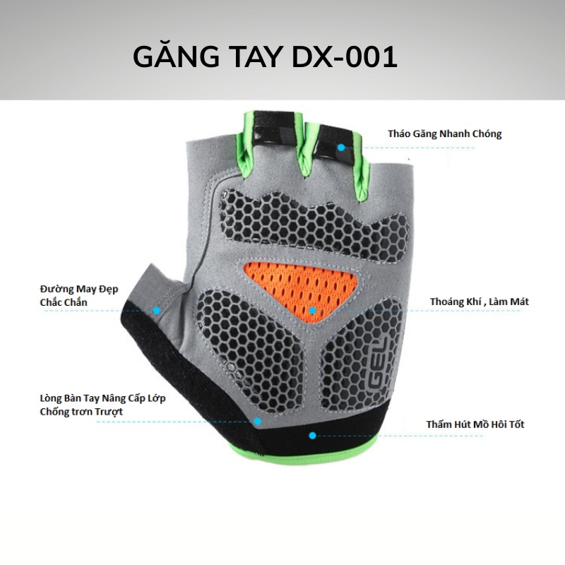 Găng tay tập gym DATX  , DX-001