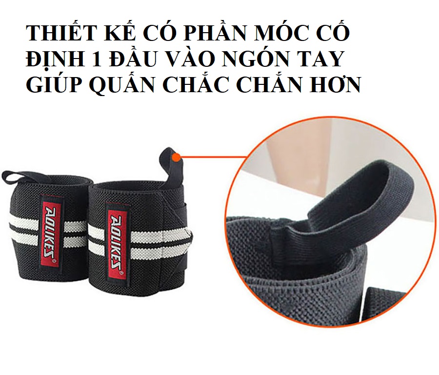 QUẤN CỔ TAY TẬP GYM AOLIKES 1538