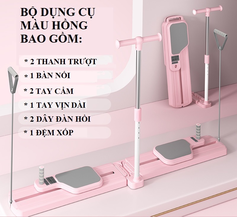 Bộ Dụng Cụ Pilates Tập Thể Dục Đa Năng Giúp Bụng Săn Chắc , Thon Gọn  , Đốt Calo Hiệu Quả Tại Nhà - PLT1